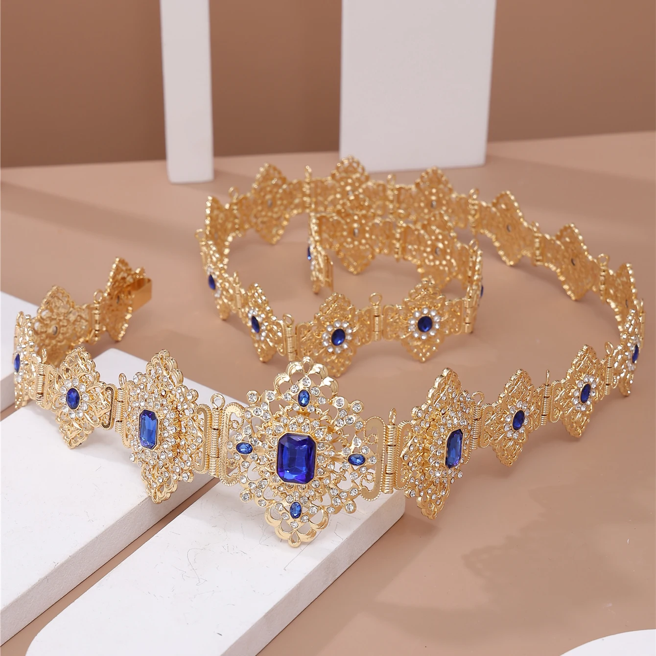 Fashion Moroccan Wedding Jewelry Women Caftan Belt Gold Color Colorful Crystal Bride Gift Long Adjustable Length Waist Chain
Fashion Moroccan Wedding Jewelry Women Caftan Belt Gold Color Colorful Crystal Bride Gift Long Adjustable Length Waist Chain