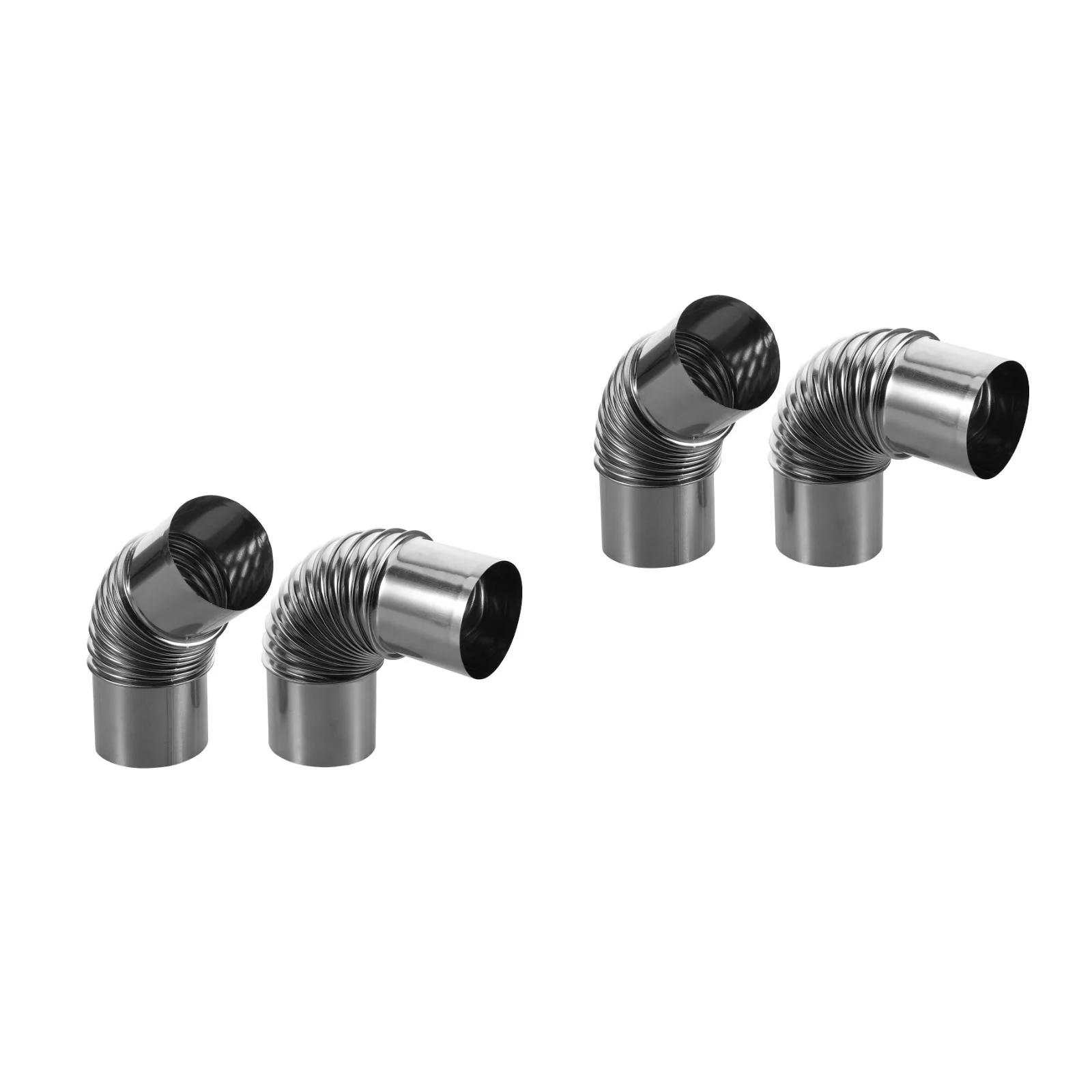 4 pcs Stainless Steel 45 Degree and 90 Degree Elbow for Camping Wood Stove Outdoor Chimney Flue Extension
4 pcs Stainless Steel 45 Degree and 90 Degree Elbow for Camping Wood Stove Outdoor Chimney Flue Extension