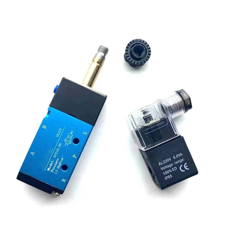 4V210-08 12V 24V 220V Coil Volt Pneumatic Electric Solenoid Valve 5 Way 2 Position Control Air Gas Magnetic Valve 
4V210-08 12V 24V 220V Coil Volt Pneumatic Electric Solenoid Valve 5 Way 2 Position Control Air Gas Magnetic Valve