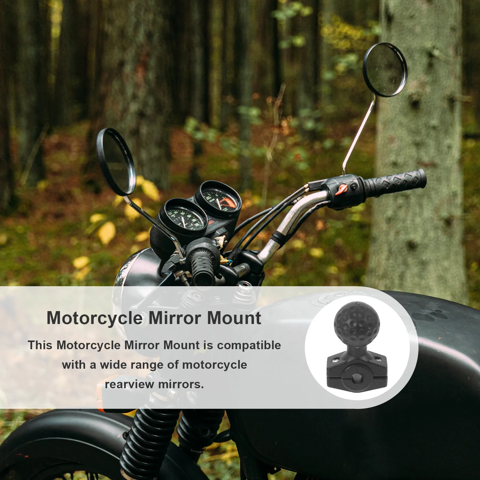 Motorcycle Mirror Mount Adjustable Rearview Mirror Holder Handlebar Clamp 360 Degree Rotation Zinc Alloy Secure Clamp Motorcycle
Motorcycle Mirror Mount Adjustable Rearview Mirror Holder Handlebar Clamp 360 Degree Rotation Zinc Alloy Secure Clamp Motorcycle