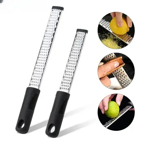 DU High Quality Stainless Steel Peel Lemon Cheese Vegetable Manual Grater Peeler Sharp Blade Choppable Cheese Kitchen Tools