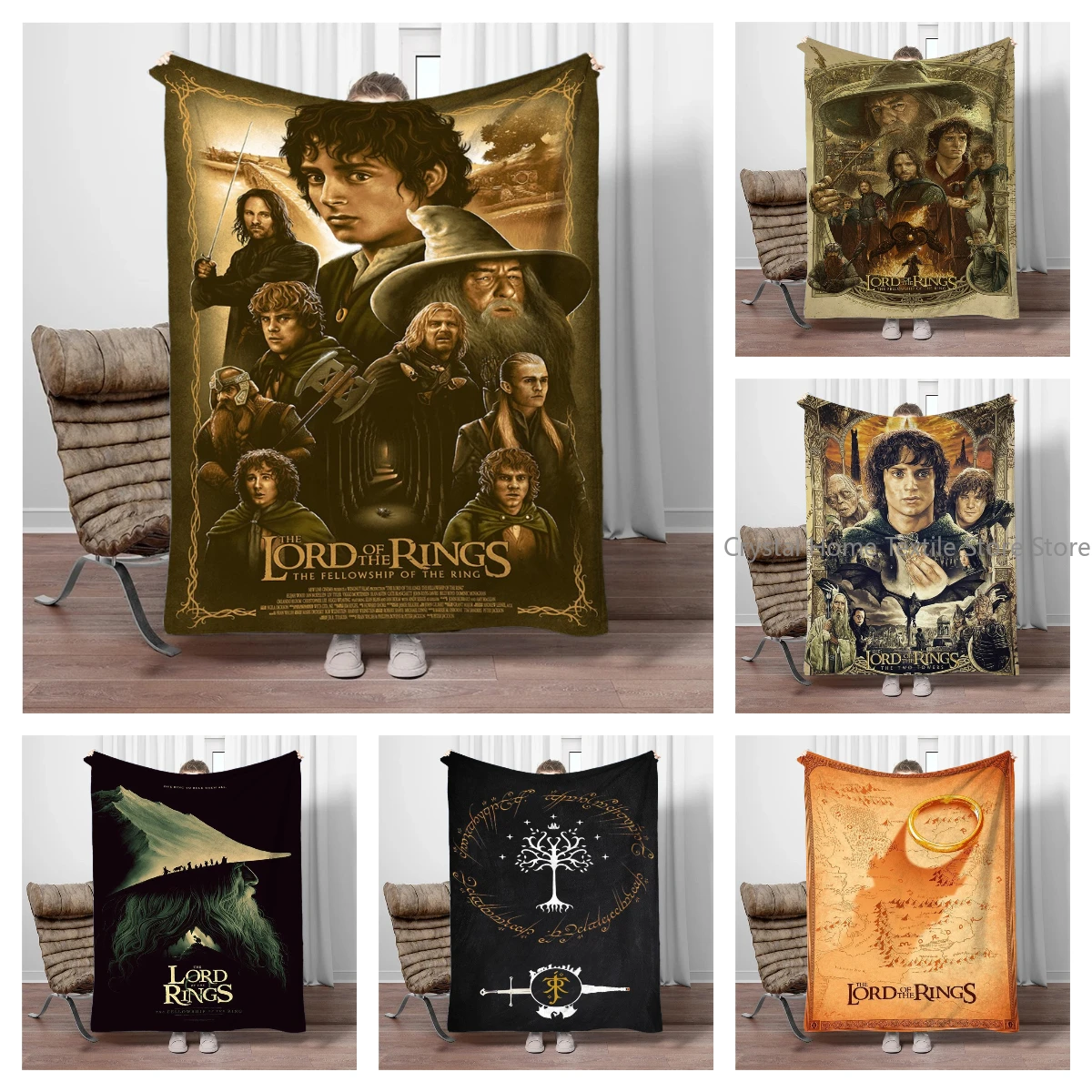 L-Lord of the Rings 3D Printed blanket Warm Flannel Blanket Living Room Sofa Camping Picnic Travel Warm Blanket Holiday Gifts
L-Lord of the Rings 3D Printed blanket Warm Flannel Blanket Living Room Sofa Camping Picnic Travel Warm Blanket Holiday Gifts