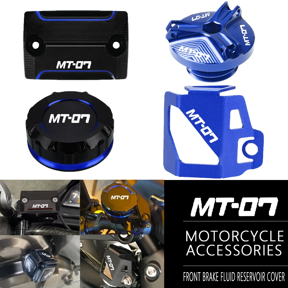 For YAMAHA MT07 MT 07 ABS 2014-2023 Motorcycle Front Rear Brake Master Cylinder Fluid Reservoir Cover Oil Cap MT-07 2024 2025
For YAMAHA MT07 MT 07 ABS 2014-2023 Motorcycle Front Rear Brake Master Cylinder Fluid Reservoir Cover Oil Cap MT-07 2024 2025