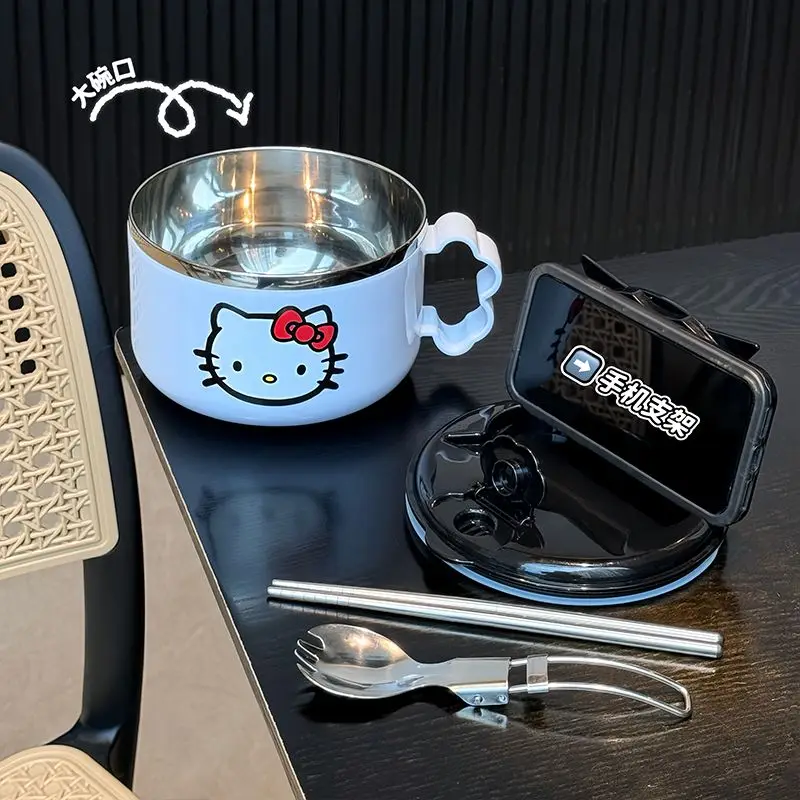 Миска с крышкой Hellokitty Sanrios, миска для лапши Sus304, миска для супа, изолированный Ланч-бокс, Детский милый Ланч-бокс, портативная дорожная посуда
Миска с крышкой Hellokitty Sanrios, миска для лапши Sus304, миска для супа, изолированный Ланч-бокс, Детский милый Ланч-бокс, портативная дорожная посуда