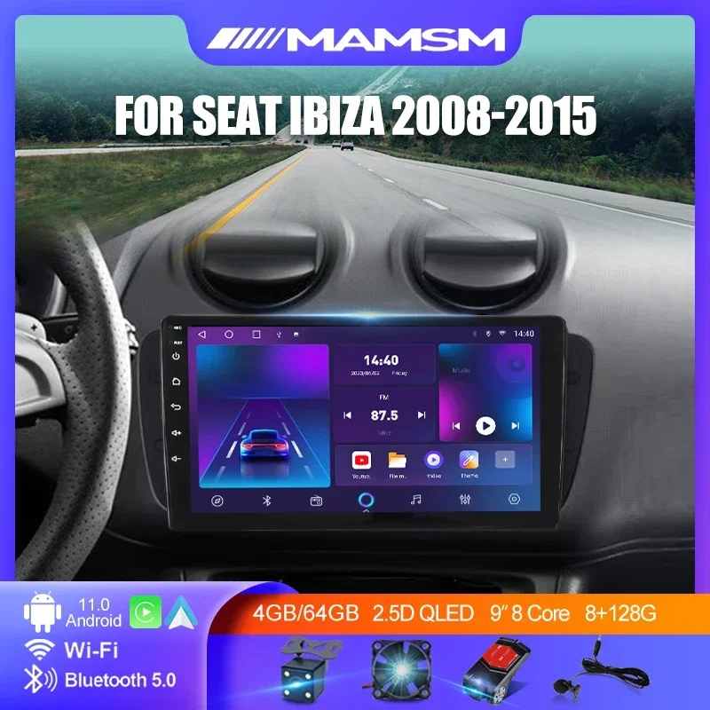2 Din Android 12 автомобильный радиоприемник, мультимедийный видеоплеер для Seat Ibiza 2008-2015, навигация Carplay, автомобильный DVD, GPS-навигатор, плеер
2 Din Android 12 автомобильный радиоприемник, мультимедийный видеоплеер для Seat Ibiza 2008-2015, навигация Carplay, автомобильный DVD, GPS-навигатор, плеер