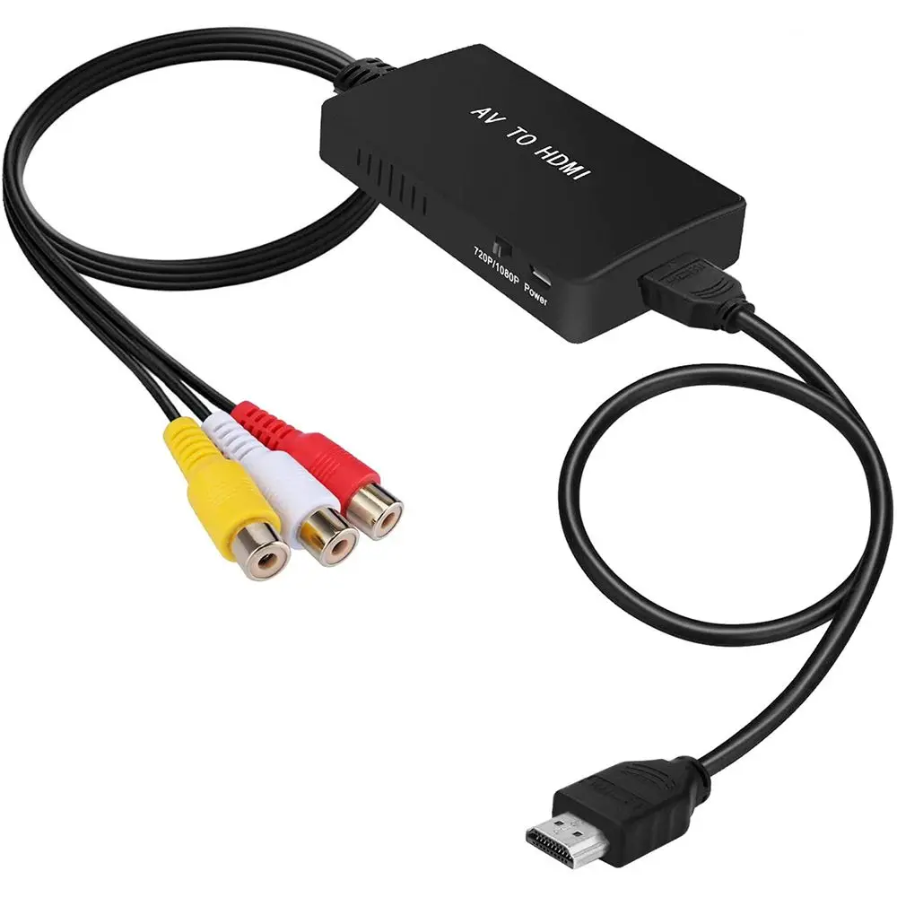 RCA to Converter Composite to Adapter Support 1080P PAL/NTSC for PS1 PS2 PS3 STB Xbox VHS VCR DVD Blue-Ray Player
RCA to Converter Composite to Adapter Support 1080P PAL/NTSC for PS1 PS2 PS3 STB Xbox VHS VCR DVD Blue-Ray Player