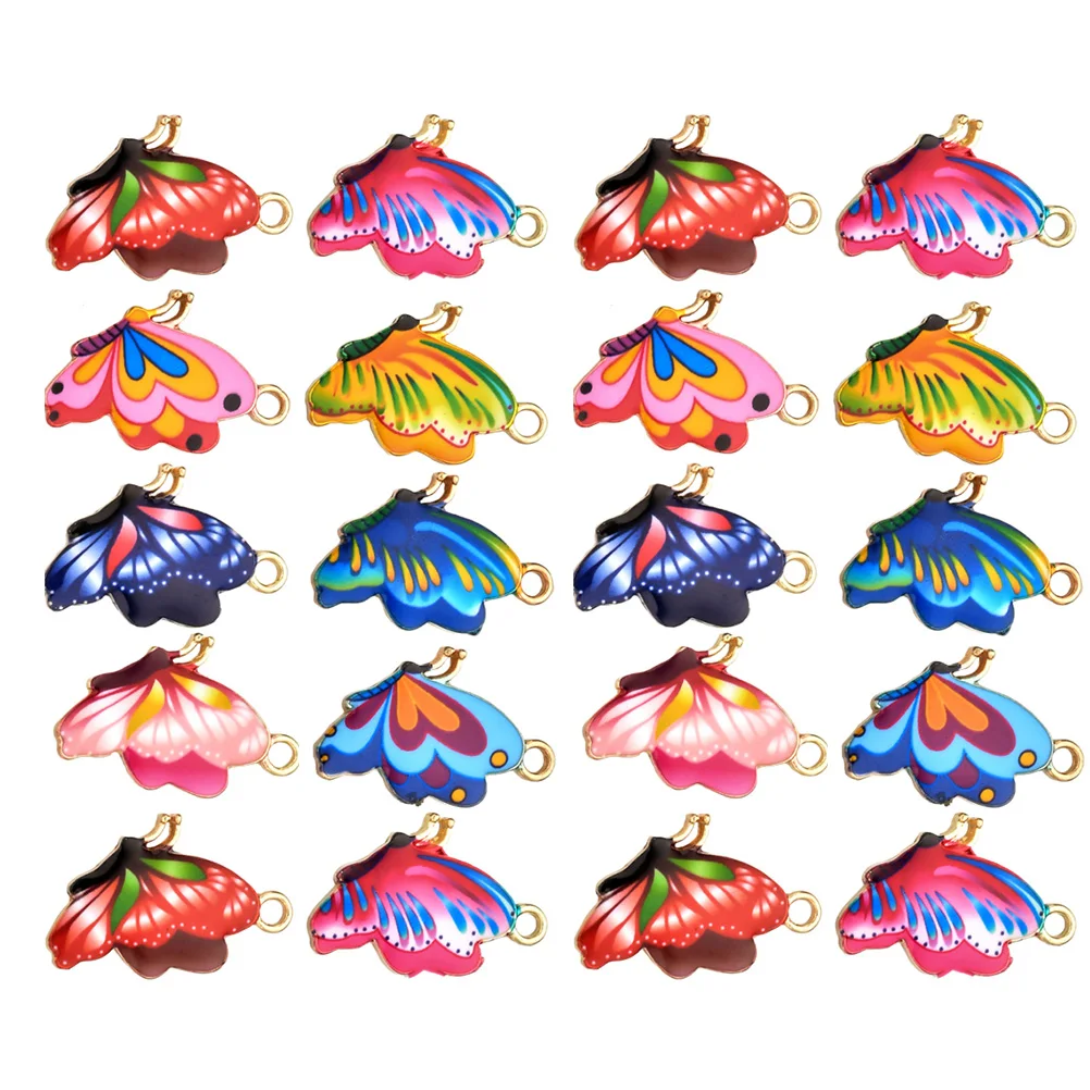 20pcs Colorful Butterfly Pendant Alloy Jewelry Accessories Women's Charm Necklace DIY Craft Projects Gifts Art Supplies
20pcs Colorful Butterfly Pendant Alloy Jewelry Accessories Women's Charm Necklace DIY Craft Projects Gifts Art Supplies