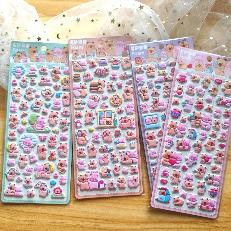 Cute cartoon Capibala bubble stereoscopic pattern stickers for DIY scrapbooking Collage Journal decoration materials Stickers
Cute cartoon Capibala bubble stereoscopic pattern stickers for DIY scrapbooking Collage Journal decoration materials Stickers
