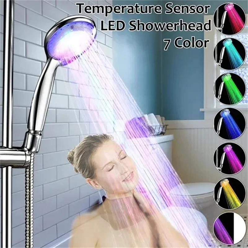 LED Colors Shower High Pressure Glow Light Colorful Changing LED Shower Light Bathroom Accessories Showerhead Bath
LED Colors Shower High Pressure Glow Light Colorful Changing LED Shower Light Bathroom Accessories Showerhead Bath