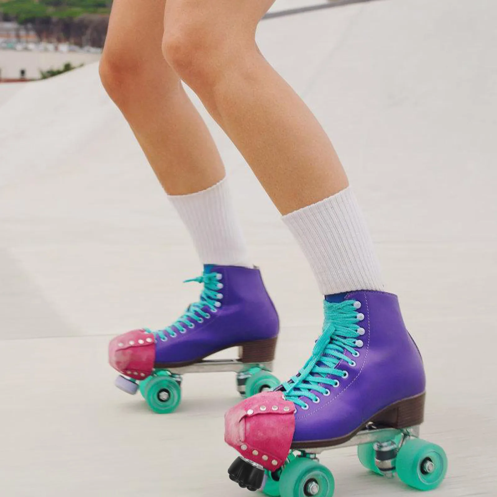 2Pcs Premium Wear-Resistant Toe Stops Roller Skate Brakes Replacement Set for Double Row Skates Reduces Screeching Ensures Firm
2Pcs Premium Wear-Resistant Toe Stops Roller Skate Brakes Replacement Set for Double Row Skates Reduces Screeching Ensures Firm