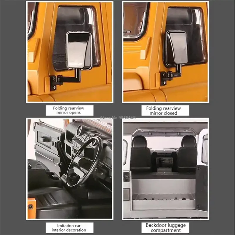 Высокоскоростной внедорожный радиоуправляемый грузовик 4WD 1:10 с амортизацией, управляемой LED-подсветкой, модель из сплава, 2.4ГГц
Высокоскоростной внедорожный радиоуправляемый грузовик 4WD 1:10 с амортизацией, управляемой LED-подсветкой, модель из сплава, 2.4ГГц