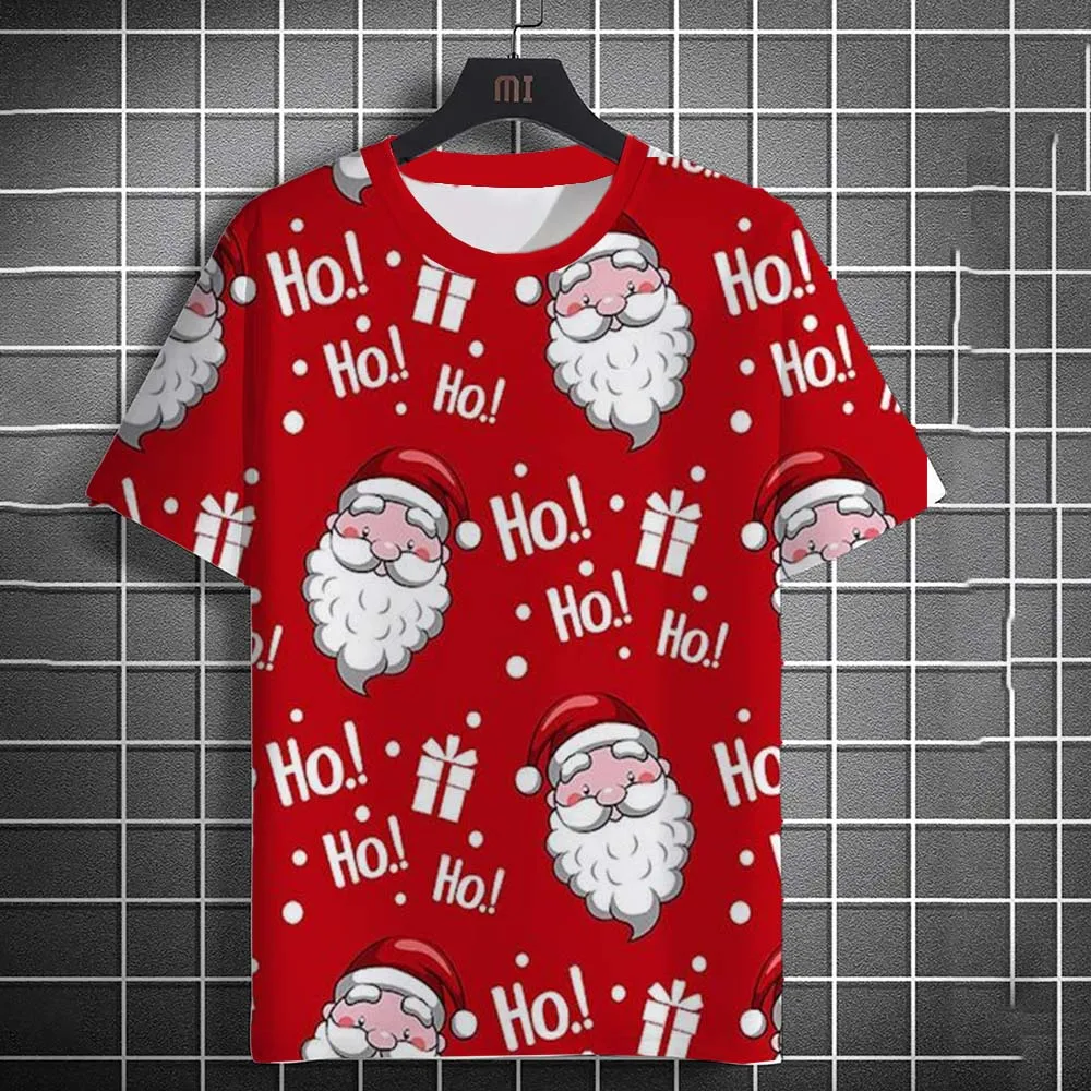Christmas holiday T-Shirt Casual Party Printed T-Shirt For Men Short Sleeved Shirts Men's Clothing Funny Santa Claus Tees
Christmas holiday T-Shirt Casual Party Printed T-Shirt For Men Short Sleeved Shirts Men's Clothing Funny Santa Claus Tees