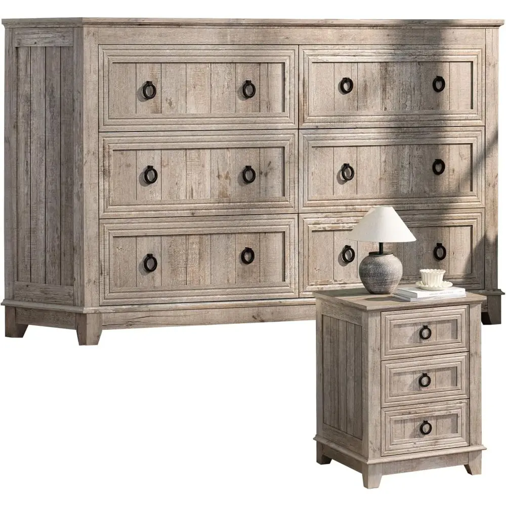 2-Piece Bedroom Furniture Set: 54 Drawer Chest & 18 Nightstands for Living Spaces
2-Piece Bedroom Furniture Set: 54 Drawer Chest & 18 Nightstands for Living Spaces