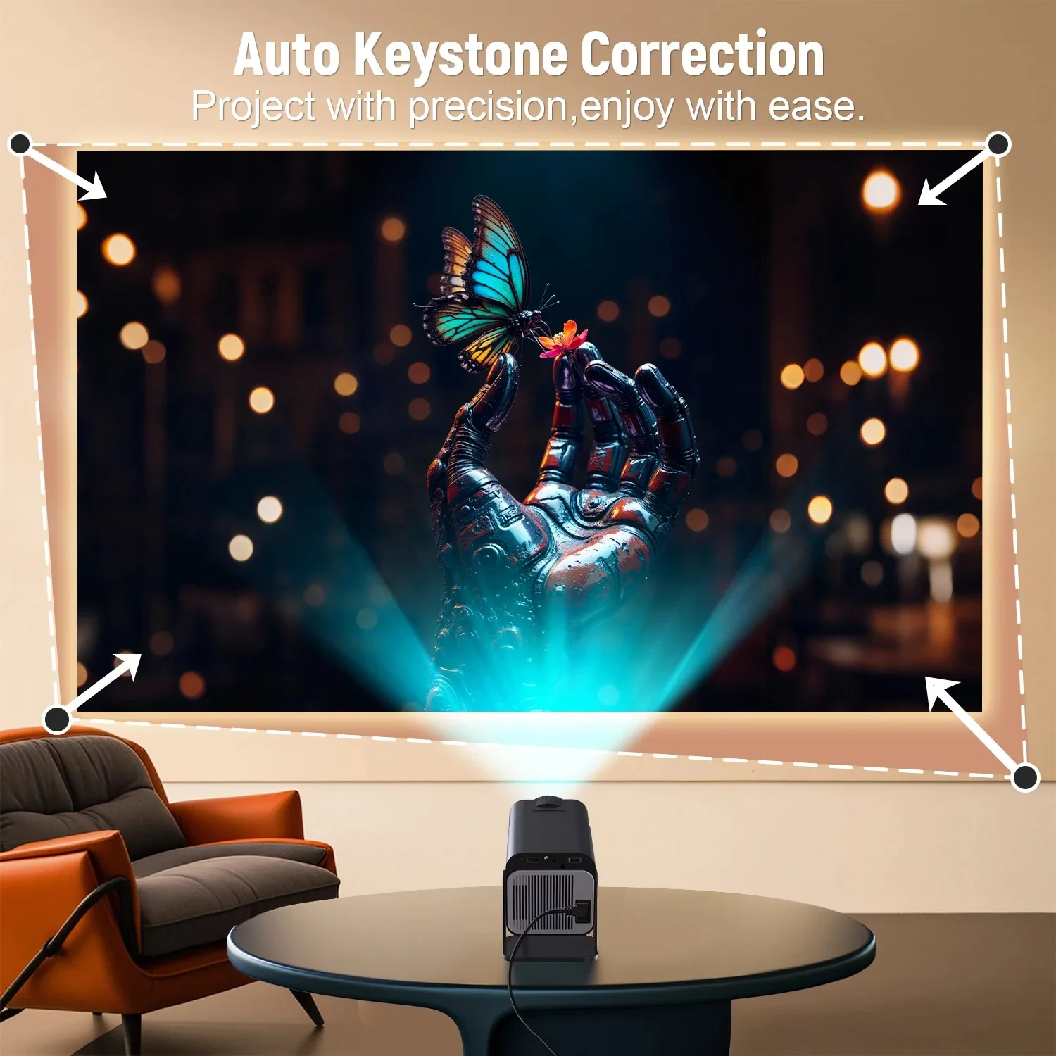 Projector Netflix Officially Licensed HY320 Android 11 1080P 500ANSI Amlogic S950D4 WIFi6.0 BT5.2 Mini 4K Projector
Projector Netflix Officially Licensed HY320 Android 11 1080P 500ANSI Amlogic S950D4 WIFi6.0 BT5.2 Mini 4K Projector
