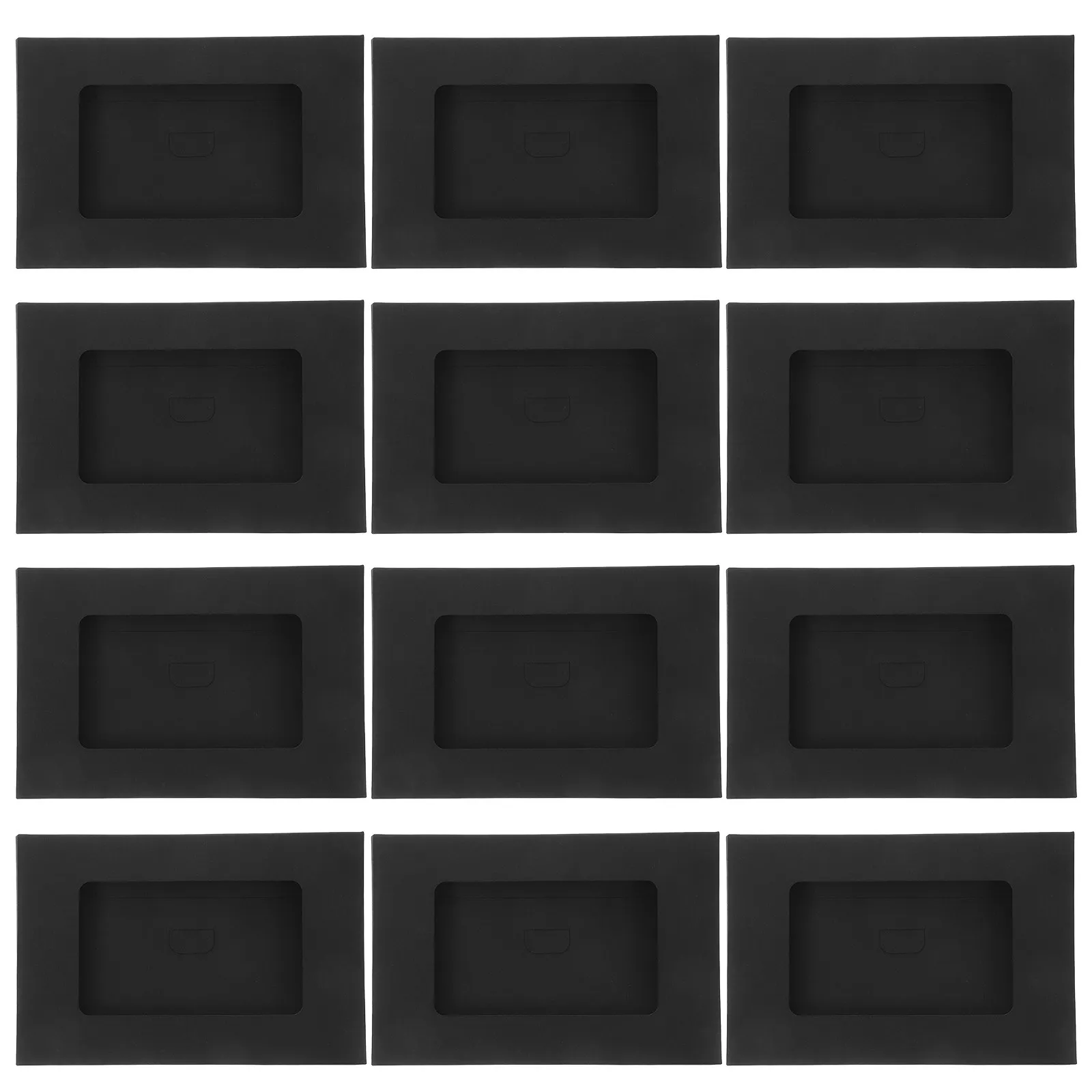 30Pcs Full Window Envelopes with Paper Photo Frames DIY Craft Box Set for Postcards Gallery Display Cards Storage Black Elegant
30Pcs Full Window Envelopes with Paper Photo Frames DIY Craft Box Set for Postcards Gallery Display Cards Storage Black Elegant