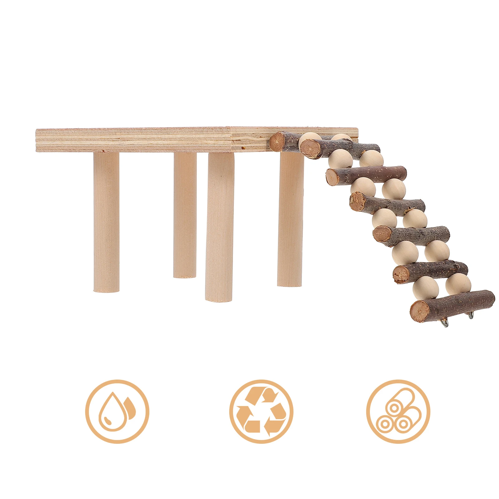 Wooden Ladder Climbing Platform for Hamster Cage Toy Squirrel St Board Guinea Pig Pet Playing Real Wood Safe Durable Small
Wooden Ladder Climbing Platform for Hamster Cage Toy Squirrel St Board Guinea Pig Pet Playing Real Wood Safe Durable Small