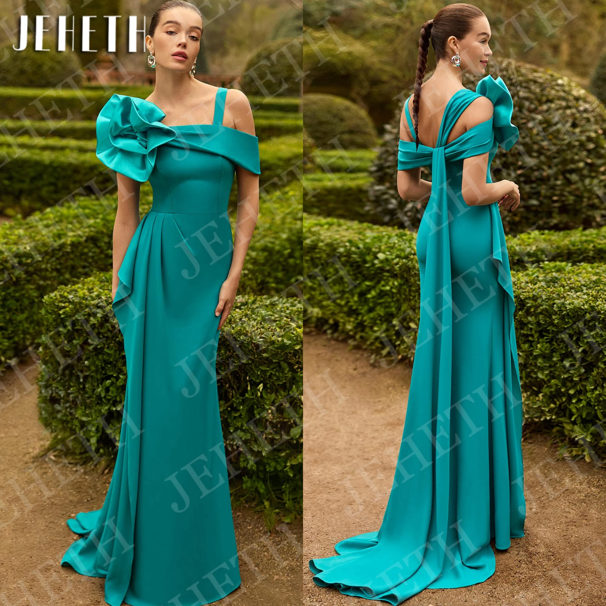 JEHETH Mermaid Evening Dresses Off the Shoulder Customized Long Satin Formal Wedding Guest Dress vestidos de festa elegante 2026
JEHETH Mermaid Evening Dresses Off the Shoulder Customized Long Satin Formal Wedding Guest Dress vestidos de festa elegante 2026