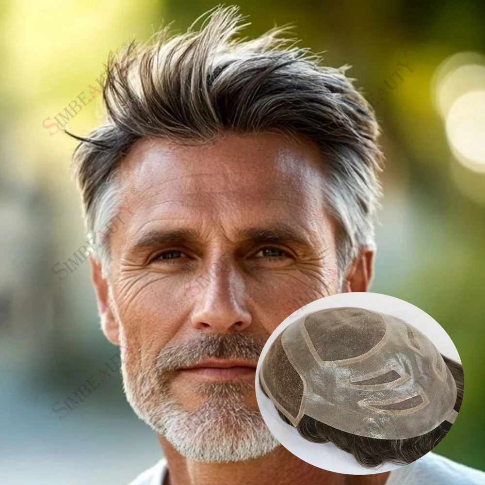 Версалит Мужчины 220 # 440 # Серый, темно-коричневый, 100% человеческие волосы, швейцарские кружевные и тонкие мужские парики из искусственной кожи, дышащий парик, незаметные отбеленные узлы
Версалит Мужчины 220 # 440 # Серый, темно-коричневый, 100% человеческие волосы, швейцарские кружевные и тонкие мужские парики из искусственной кожи, дышащий парик, незаметные отбеленные узлы