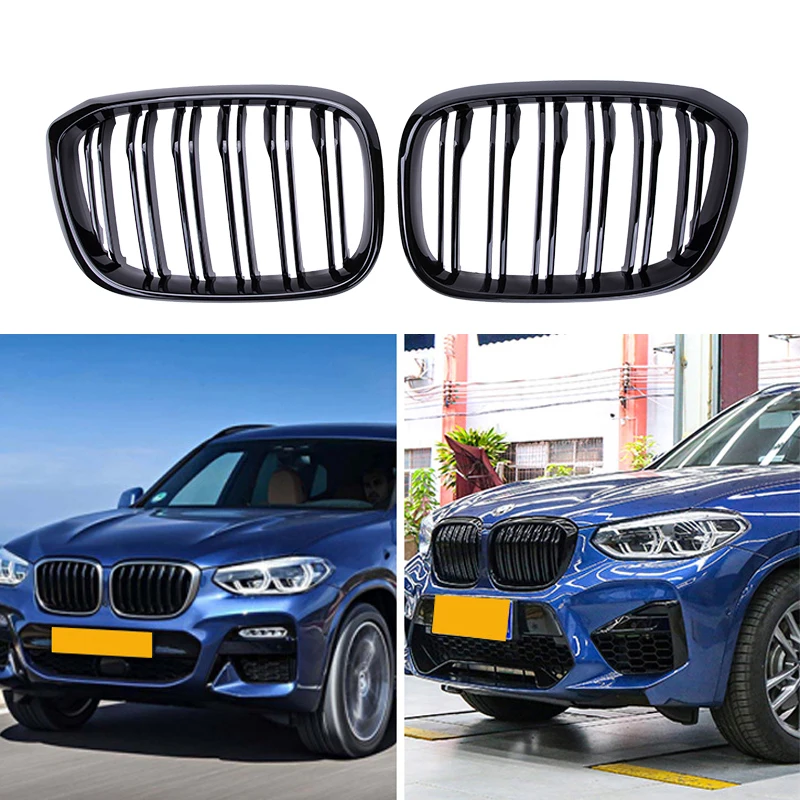 Решетка переднего бампера для BMW X3 G01 G08, решетка радиатора для гонок, решетки с двойной платой, автомобильные аксессуары, глянцевые черные решетки из АБС-пластика 2019-2021
Решетка переднего бампера для BMW X3 G01 G08, решетка радиатора для гонок, решетки с двойной платой, автомобильные аксессуары, глянцевые черные решетки из АБС-пластика 2019-2021