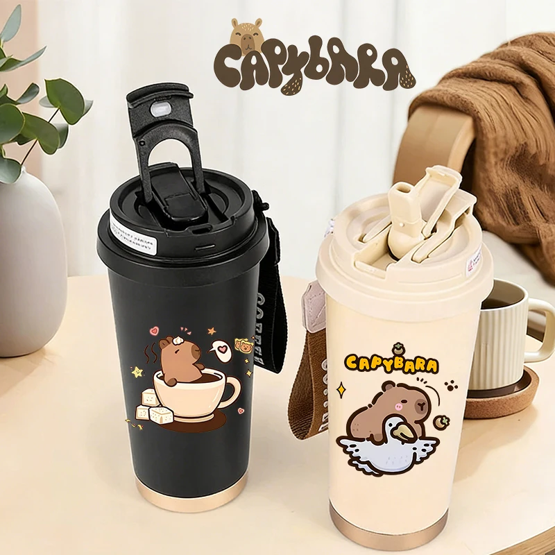 450ml Capybara Thermos Cup for Boy Girl Thermal Water Bottle Women Stainless Steel Thermal Coffee Mug Insulated Cup Drinkware
450ml Capybara Thermos Cup for Boy Girl Thermal Water Bottle Women Stainless Steel Thermal Coffee Mug Insulated Cup Drinkware