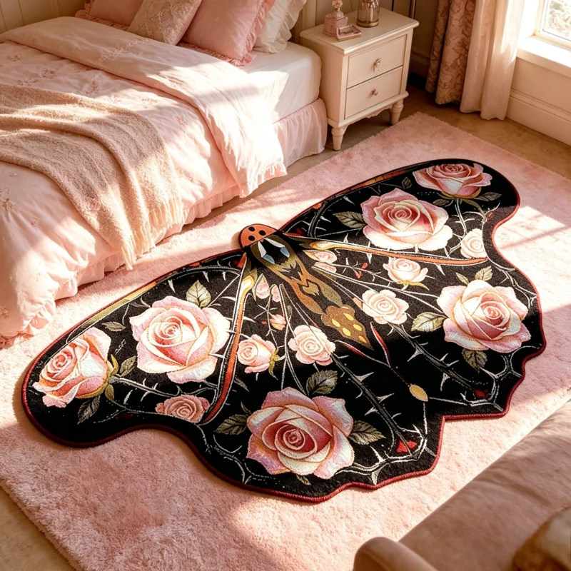 Girly Style Carpets for Living Room Flower Butterfly Bedroom Decor Carpet Colorful Irregular Shape Soft Rug Home Plush Floor Mat
Girly Style Carpets for Living Room Flower Butterfly Bedroom Decor Carpet Colorful Irregular Shape Soft Rug Home Plush Floor Mat