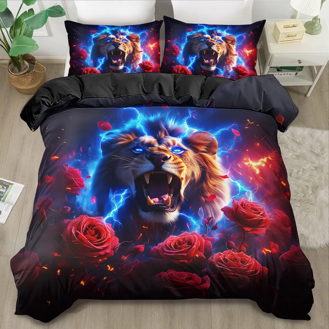 Lion Goddess Crown Queen Bedding Set, 3D Landscape Print Duvet Cover, Hypoallergenic Microfiber Bedding for Bedroom Decor
Lion Goddess Crown Queen Bedding Set, 3D Landscape Print Duvet Cover, Hypoallergenic Microfiber Bedding for Bedroom Decor