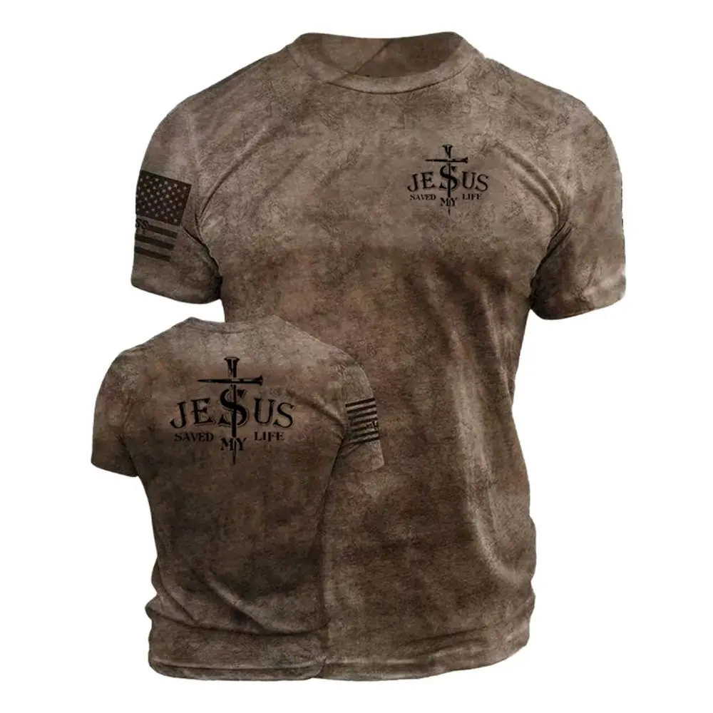 2022 Jesus Cross Retro Tshirts Vintage Short Sleeve Men's Tshirt Casual Fashion Streetwear Men's Clothing Vintage Crew Loose Top
2022 Jesus Cross Retro Tshirts Vintage Short Sleeve Men's Tshirt Casual Fashion Streetwear Men's Clothing Vintage Crew Loose Top
