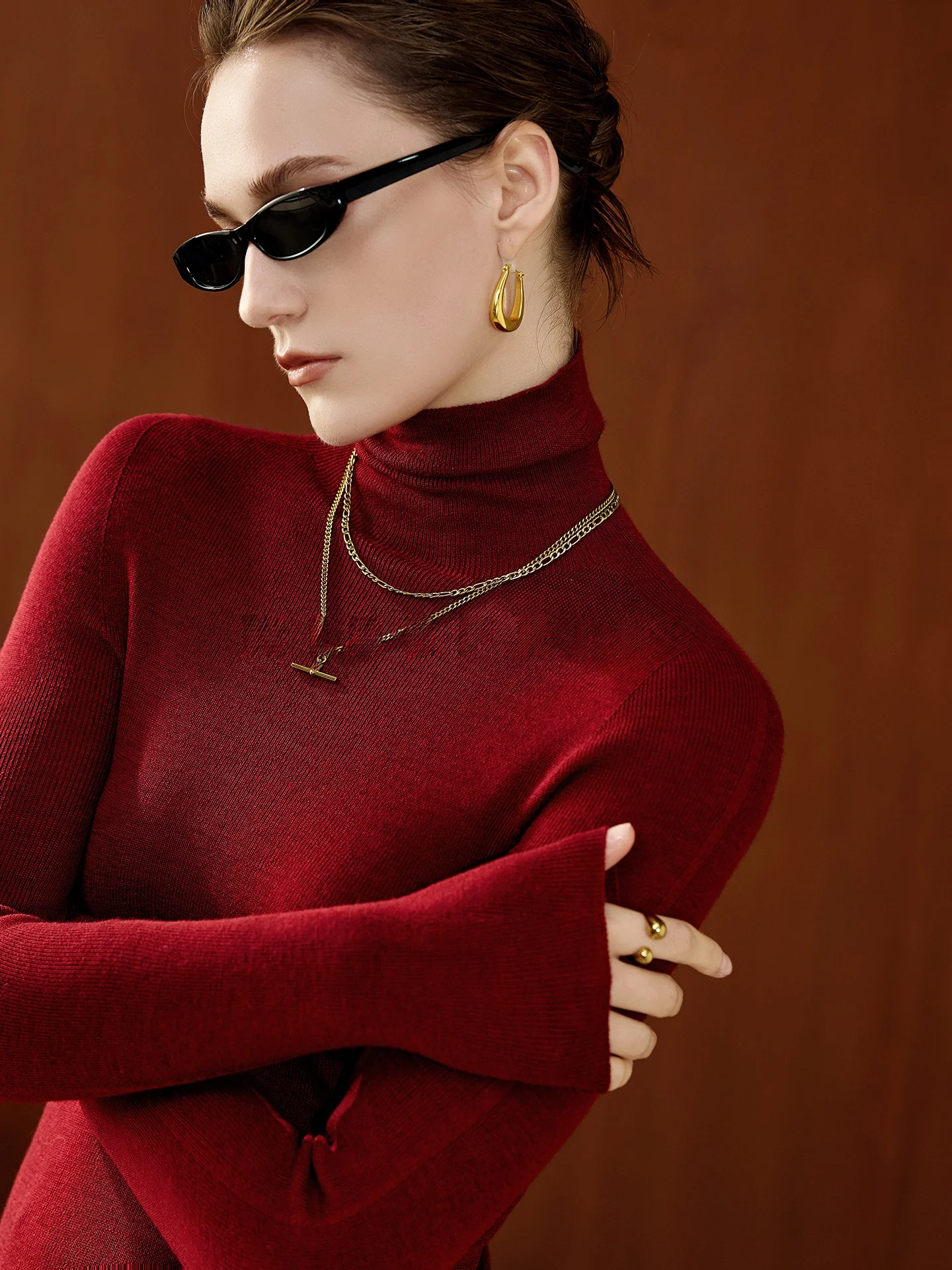 MISSPRINS Yangzi Yarn Full Wool High Collar Slim Fit Knitted Sweater Women Winter Base Layer Faionable Ele Body a
MISSPRINS Yangzi Yarn Full Wool High Collar Slim Fit Knitted Sweater Women Winter Base Layer Faionable Ele Body a