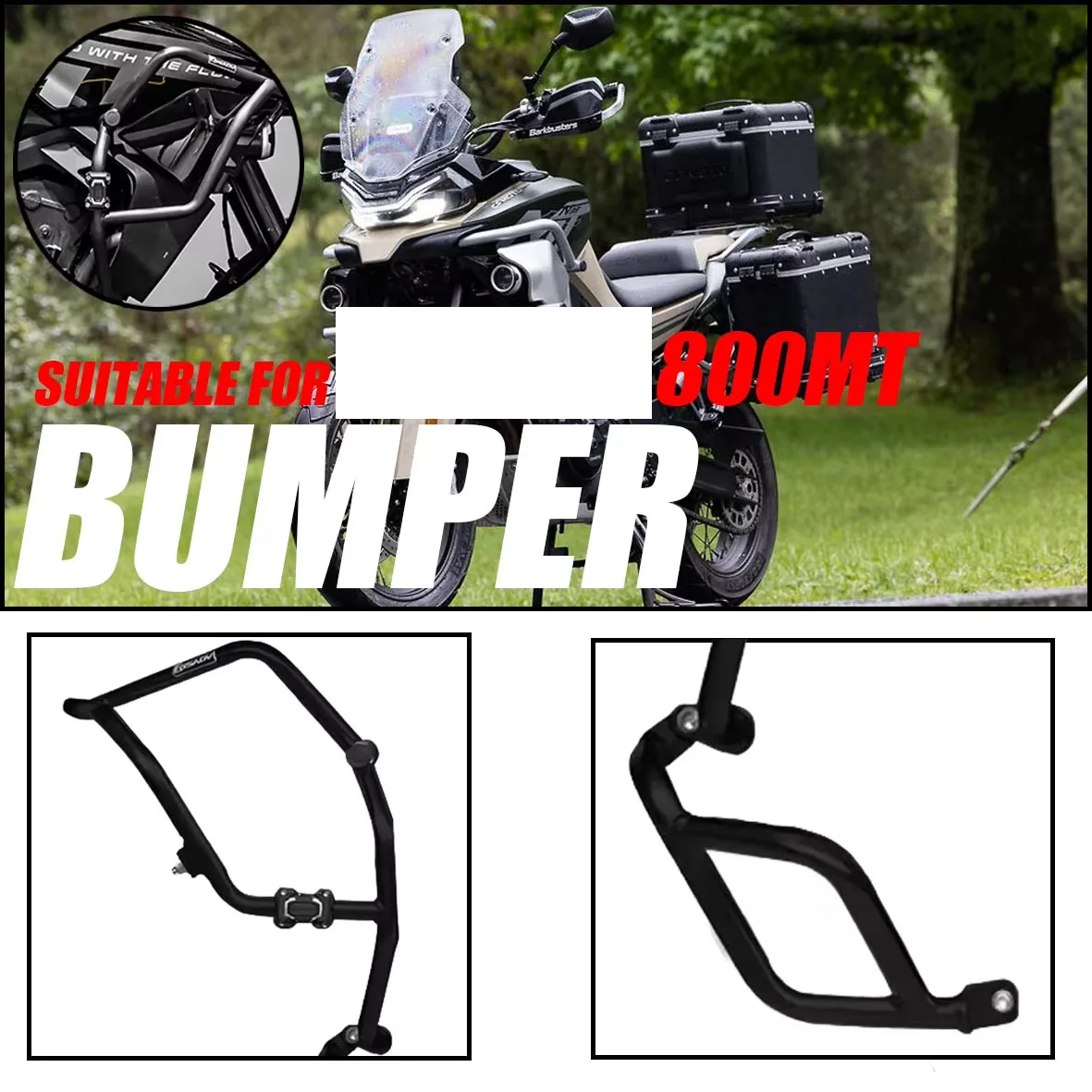 800MT bumper guard bar modified parts upper and lower guard bar new
800MT bumper guard bar modified parts upper and lower guard bar new