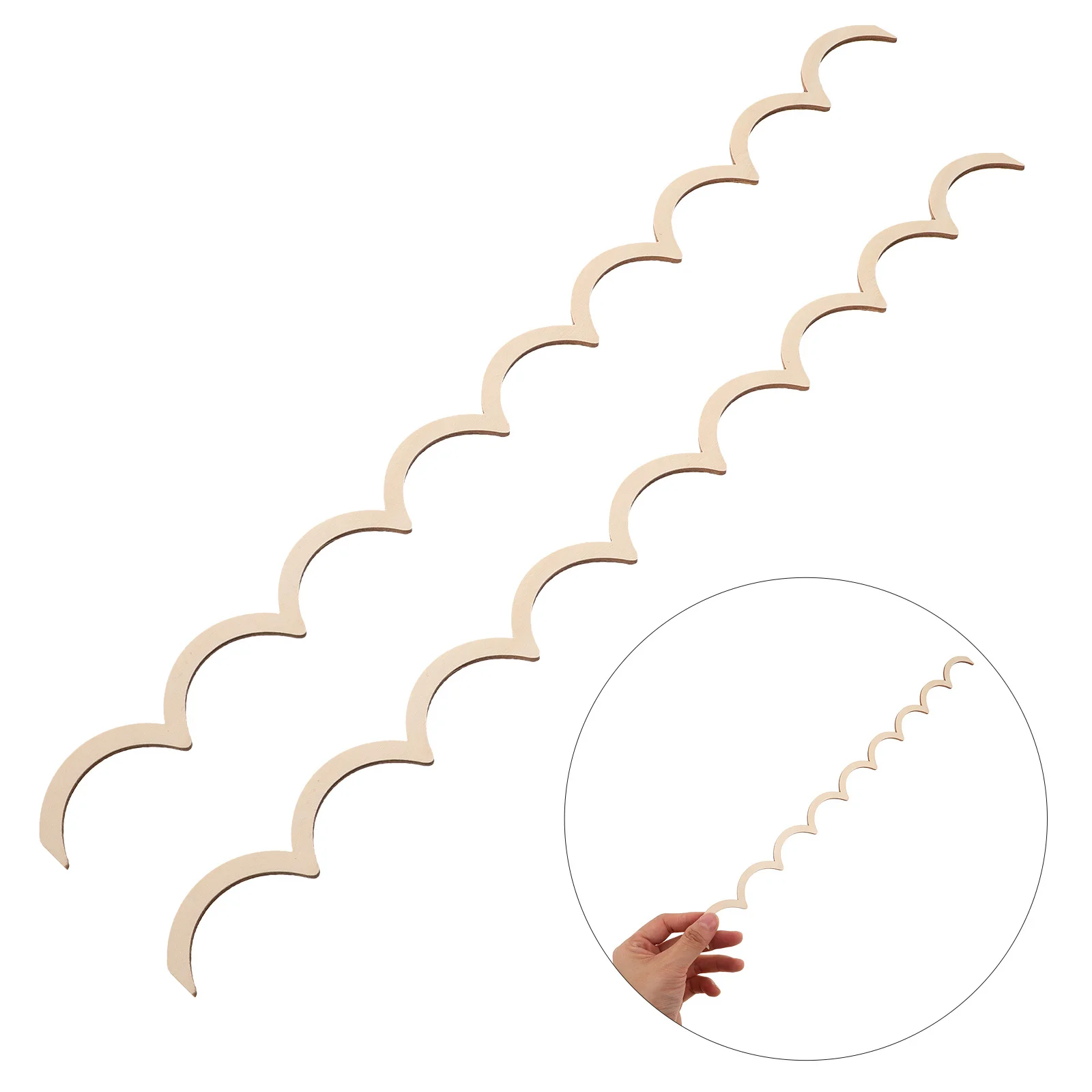 30Pcs Unfinished Decorative Wood Edge Trim Scalloped Wave Shape Cabinet Border Molding Strips for Home Shelf Wall Window Door
30Pcs Unfinished Decorative Wood Edge Trim Scalloped Wave Shape Cabinet Border Molding Strips for Home Shelf Wall Window Door