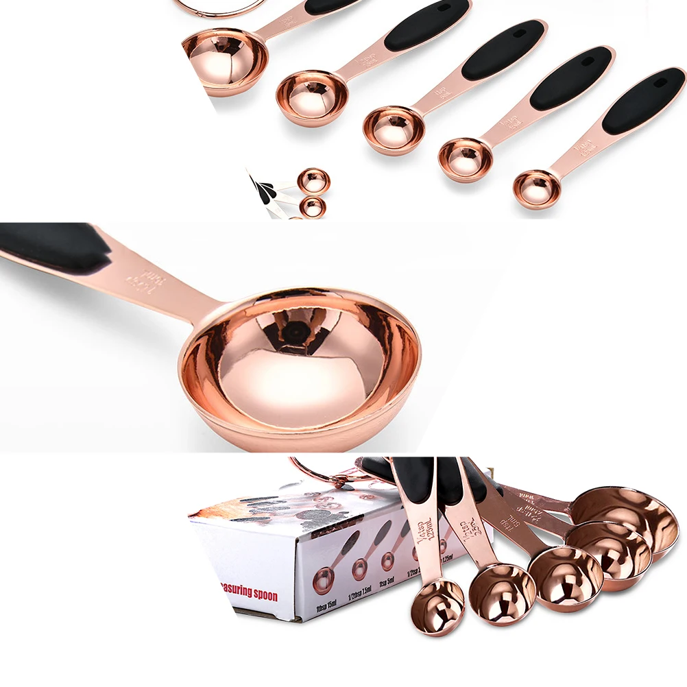 1Set Stainless Steel Measuring Spoon Set Rose Gold Baking Kitchen Accessories Stackable Clear Engraving for Dry Liquid
1Set Stainless Steel Measuring Spoon Set Rose Gold Baking Kitchen Accessories Stackable Clear Engraving for Dry Liquid