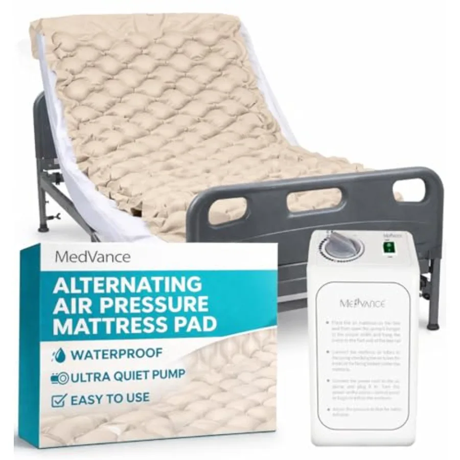 Premium Alternating Air Pressure Mattress Pad with Ultra Quiet Alternating Pump Pressure Sore and Ulcer Prevention and Relief U
Premium Alternating Air Pressure Mattress Pad with Ultra Quiet Alternating Pump Pressure Sore and Ulcer Prevention and Relief U