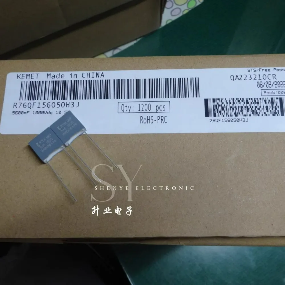 20PCS R76 0.0056uf/1000V 5.6nf 5600pf 5n6 Brand-new 10mm film capacitor R76QF156050H3J
20PCS R76 0.0056uf/1000V 5.6nf 5600pf 5n6 Brand-new 10mm film capacitor R76QF156050H3J