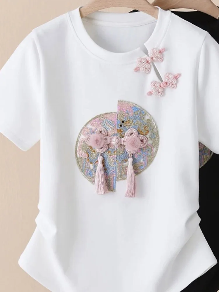 Faionable Pure Cotton ort Sve irt с жемчужными пуговицами, традиционный китайский топ для похудения, летнее новое поступление, женские футболки...
Faionable Pure Cotton ort Sve irt с жемчужными пуговицами, традиционный китайский топ для похудения, летнее новое поступление, женские футболки...