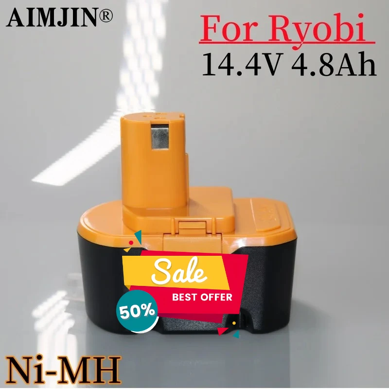 14.4V NI-MH 4800 Batterie For Ryobi Replacement battery for Cordless Drill R10521 RY6201 RY6202 130224010 130224
14.4V NI-MH 4800 Batterie For Ryobi Replacement battery for Cordless Drill R10521 RY6201 RY6202 130224010 130224