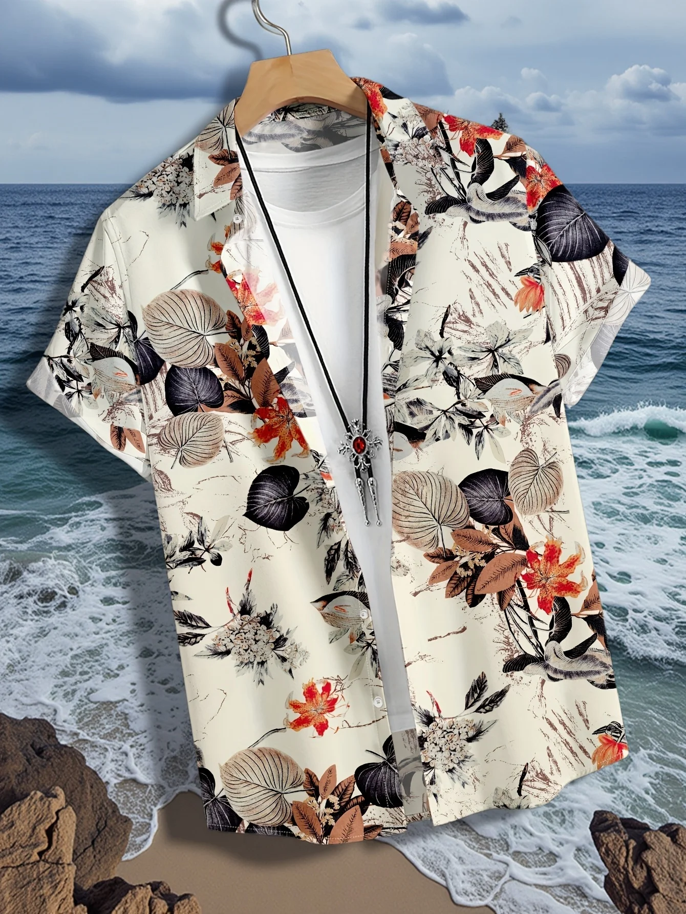 Hawaiian style shirts Men's loose short sleeve tops, beach vacation and weekend adventure 3d printed tropical plant shirts
Hawaiian style shirts Men's loose short sleeve tops, beach vacation and weekend adventure 3d printed tropical plant shirts