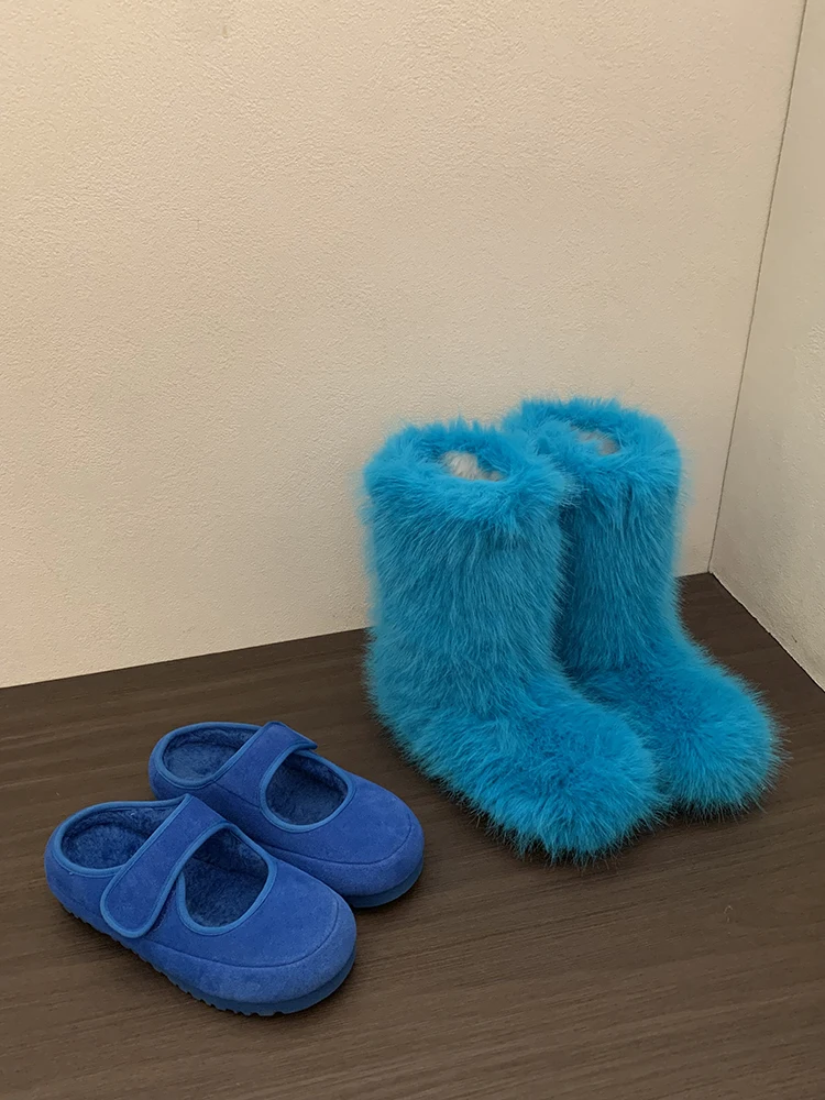 Женские зимние ботинки Мэри Джейн на меховой подкладке Thiened до середины икры, весна-лето, теплая корейская резиновая подошва на плоском каблуке
Женские зимние ботинки Мэри Джейн на меховой подкладке Thiened до середины икры, весна-лето, теплая корейская резиновая подошва на плоском каблуке