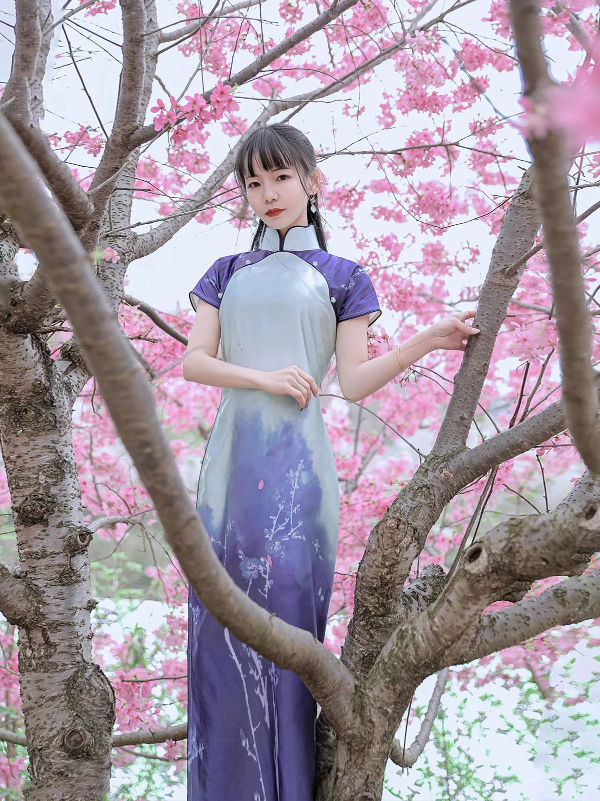 Fashionable Silk Gradient Color Long with Stand Collar And Button Detail High Slit Daily Wear Short Sleeve Women's ...
Fashionable Silk Gradient Color Long with Stand Collar And Button Detail High Slit Daily Wear Short Sleeve Women's ...