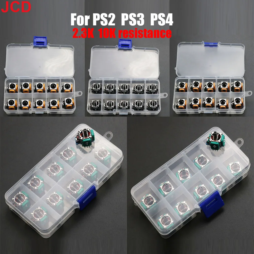 JCD 10pcs For PS3 PS4 PS5 Game Controller RockerAxis Resistors Potentiometer 3D Analog Stick Joystick Sensor Module Replacement
JCD 10pcs For PS3 PS4 PS5 Game Controller RockerAxis Resistors Potentiometer 3D Analog Stick Joystick Sensor Module Replacement