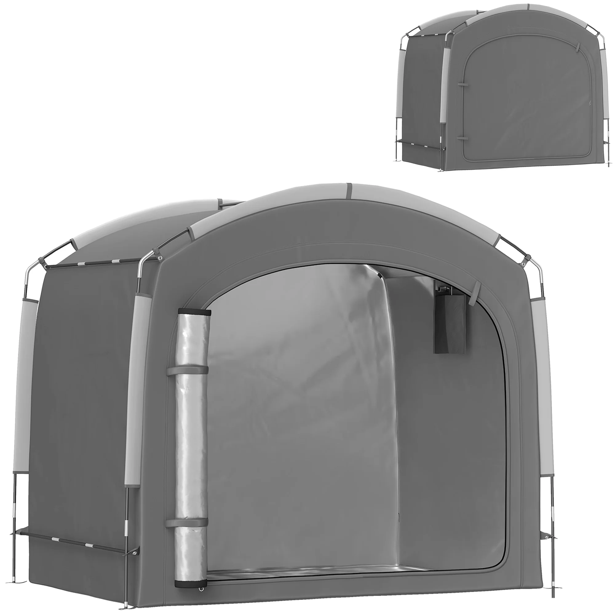 Bike Storage Shed Tent, Portable and Waterproof with 210D Oxford Fabric and Carry Bag for 3-4 Bicycles, Dark Gray
Bike Storage Shed Tent, Portable and Waterproof with 210D Oxford Fabric and Carry Bag for 3-4 Bicycles, Dark Gray