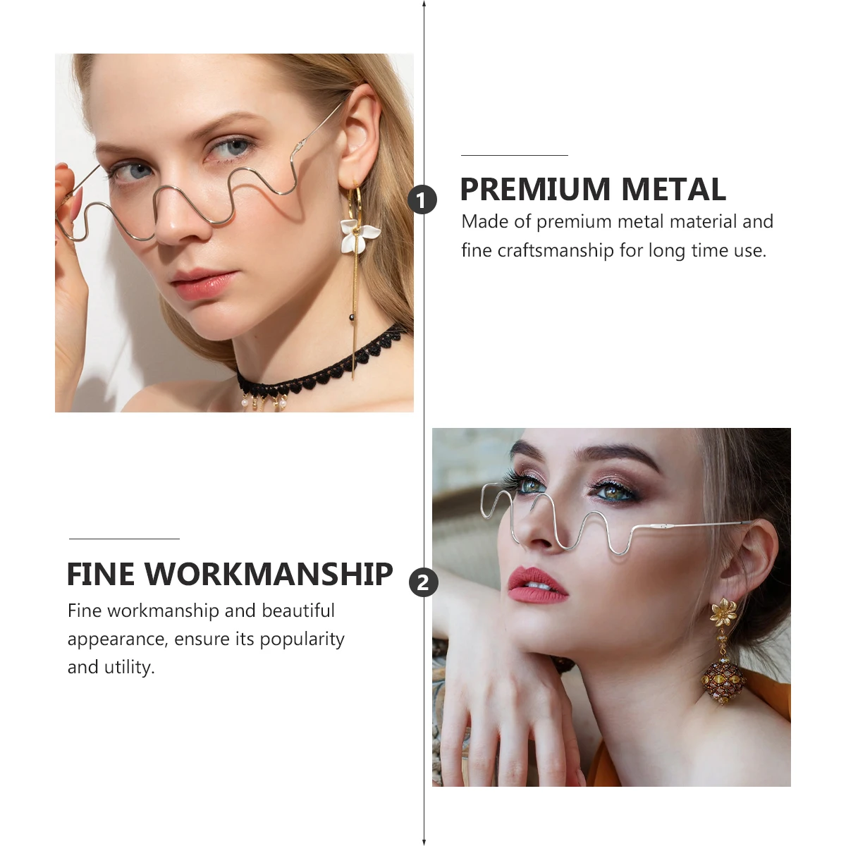 1 pc Diamond-rimmed Glasses Frame Lensless Metal Decorative Wave Prop Women Spectacle Holiday Gift Sunglasses Accessories
1 pc Diamond-rimmed Glasses Frame Lensless Metal Decorative Wave Prop Women Spectacle Holiday Gift Sunglasses Accessories