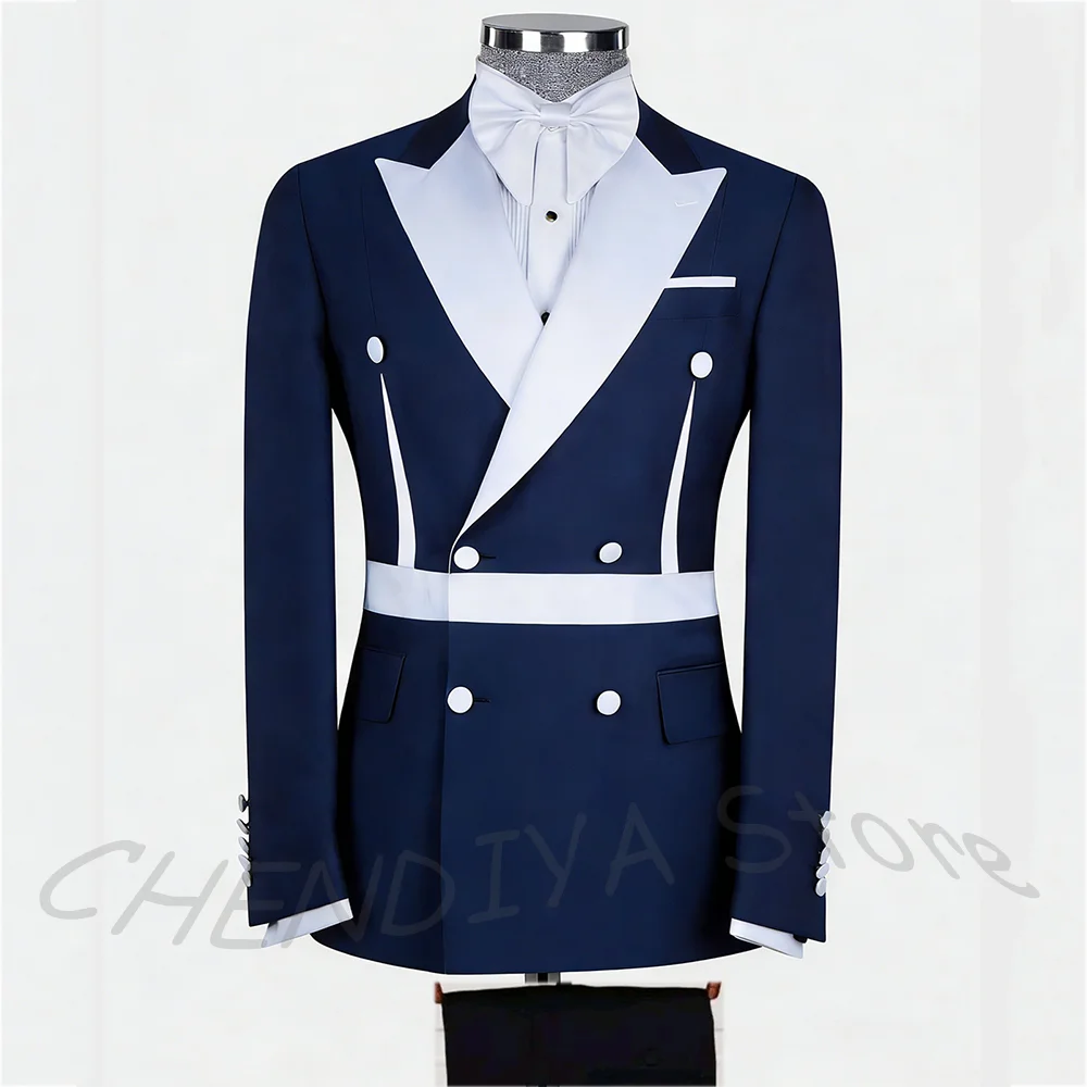 New Design Unique Men's Suit Peaked Lapel Slim Fit Chic Elegant Male Clothing Double Breasted Formal Party Prom Male Set
New Design Unique Men's Suit Peaked Lapel Slim Fit Chic Elegant Male Clothing Double Breasted Formal Party Prom Male Set