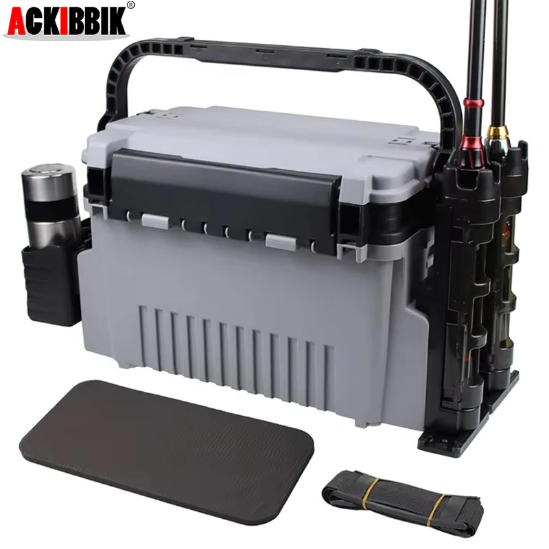 Saltwater Tackle Box Large 11L Tackle Boxes Large Fishing Box Fishing Bucket Organizer with 2pcs Rod Holder & 2pcs Cup Holder
Saltwater Tackle Box Large 11L Tackle Boxes Large Fishing Box Fishing Bucket Organizer with 2pcs Rod Holder & 2pcs Cup Holder
