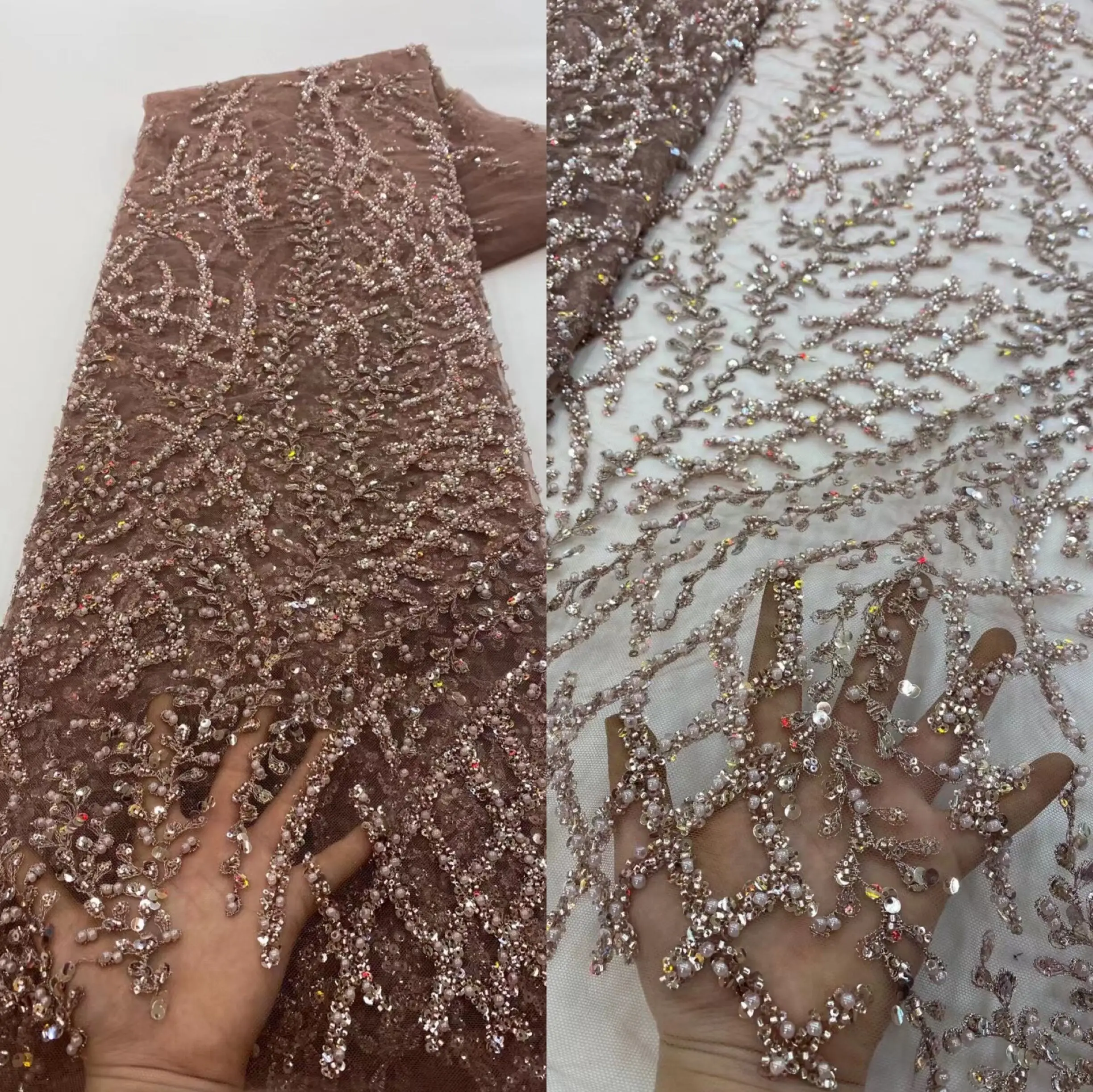 African Net Lace Fabric Sequins and beads Lace African Lace Fabric ZH-1210288 Nigerian French Tulle Lace Fabric For Wedding
African Net Lace Fabric Sequins and beads Lace African Lace Fabric ZH-1210288 Nigerian French Tulle Lace Fabric For Wedding
