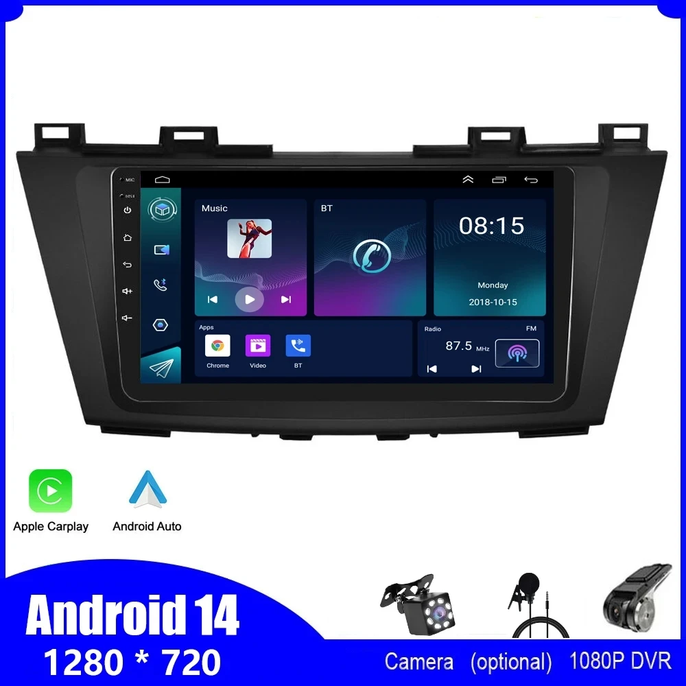 Android 14 radio For Mazda 5 3 CW 2011 - 2015 Car Radio Multimedia Stereo Video Player Navigation GPS Carplay 4G WIFI Auto
Android 14 radio For Mazda 5 3 CW 2011 - 2015 Car Radio Multimedia Stereo Video Player Navigation GPS Carplay 4G WIFI Auto