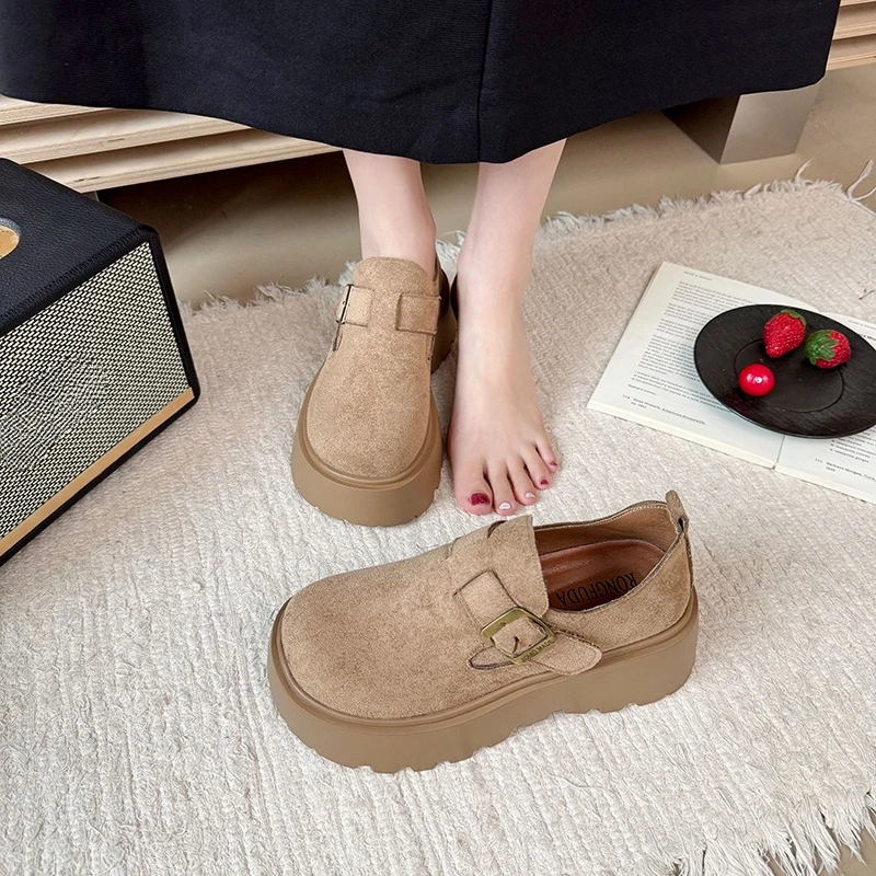 Women's Shoes Retro New Suede Casual Shoe Fashion Platform Shoes Designer Womens Shoes Platform Footwear
Women's Shoes Retro New Suede Casual Shoe Fashion Platform Shoes Designer Womens Shoes Platform Footwear