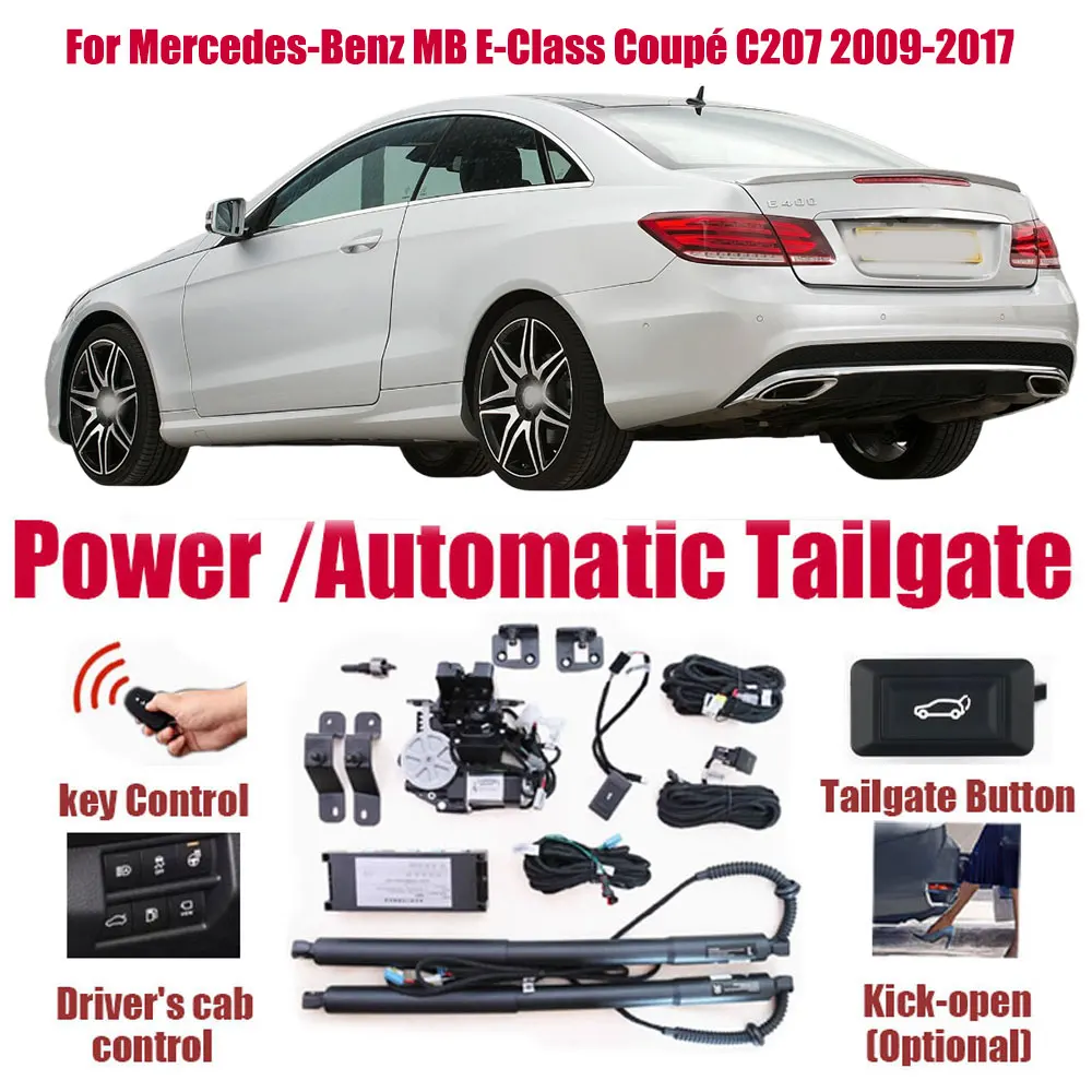 Для Mercedes-Benz MB E-Class Coupé C207 2009-2017: Комплект автоматического подъема крышки багажника, интеллектуальный электрический привод багажника
Для Mercedes-Benz MB E-Class Coupé C207 2009-2017: Комплект автоматического подъема крышки багажника, интеллектуальный электрический привод багажника