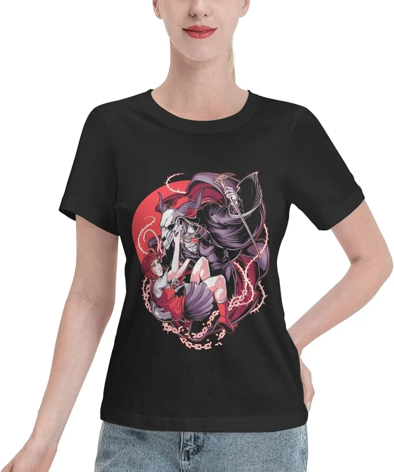 Anime T Shirt Womens Summer Cotton Tee Round Neck Tops Casual Short Sleeve Shirts
Anime T Shirt Womens Summer Cotton Tee Round Neck Tops Casual Short Sleeve Shirts