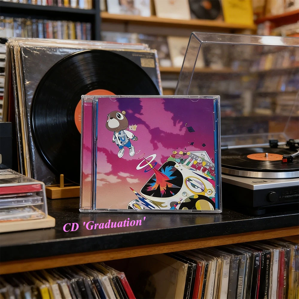 CD 'Graduation' is the third studio album by American rapper Kanye West, released in 2007 (Roc-A-Fella / Def Jam Recordings).
CD 'Graduation' is the third studio album by American rapper Kanye West, released in 2007 (Roc-A-Fella / Def Jam Recordings).