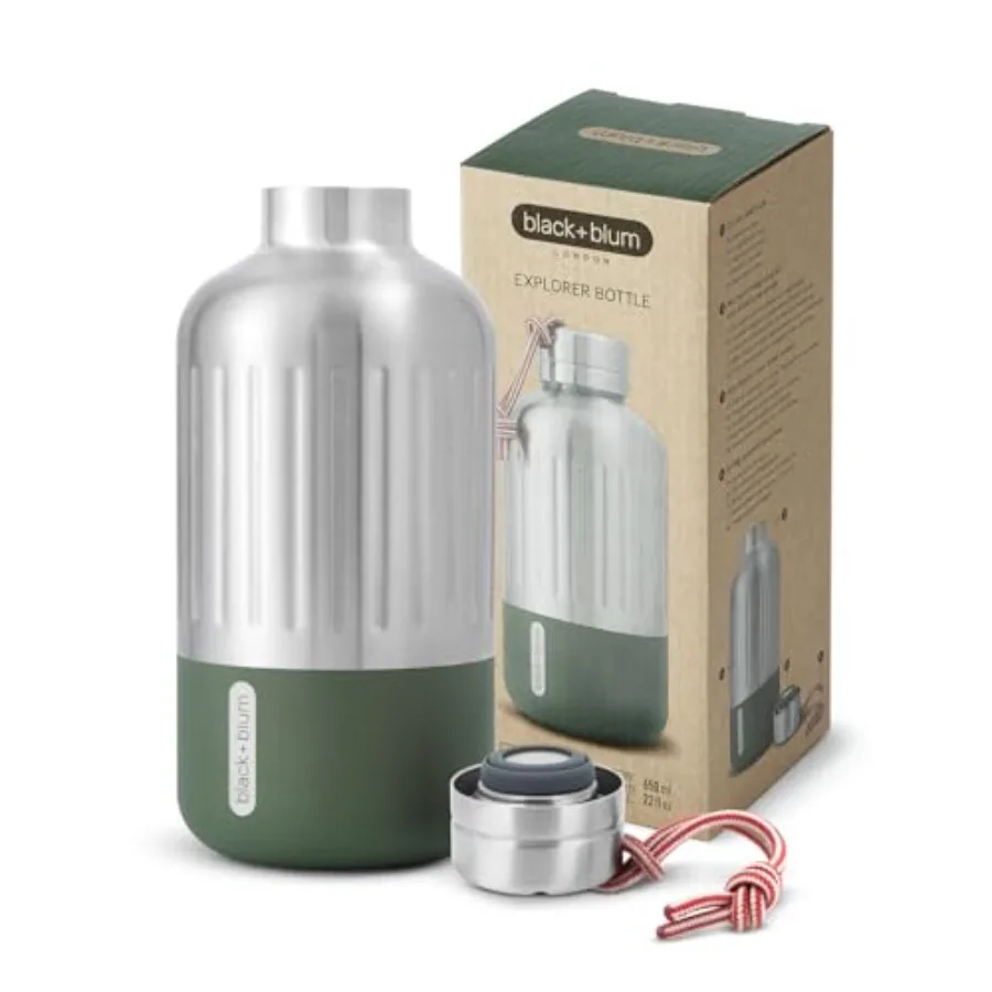 Stainless Steel Explorer Insulated Water Bottle Leak Proof, Vacuum Hydro Flask Hot or Cold Drinks Tumbler Olive, 21 oz/ 650 ml
Stainless Steel Explorer Insulated Water Bottle Leak Proof, Vacuum Hydro Flask Hot or Cold Drinks Tumbler Olive, 21 oz/ 650 ml